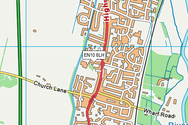 EN10 6LH map - OS VectorMap District (Ordnance Survey) EN10 6LH map - OS VectorMap District (Ordnance Survey)
