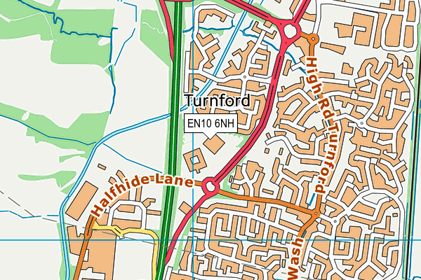 EN10 6NH map - OS VectorMap District (Ordnance Survey) EN10 6NH map - OS VectorMap District (Ordnance Survey)