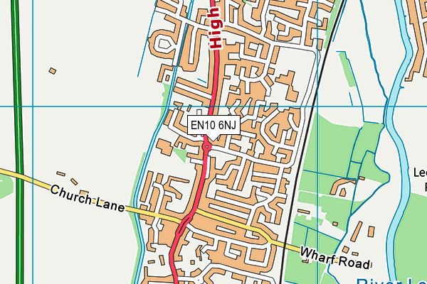 EN10 6NJ map - OS VectorMap District (Ordnance Survey) EN10 6NJ map - OS VectorMap District (Ordnance Survey)