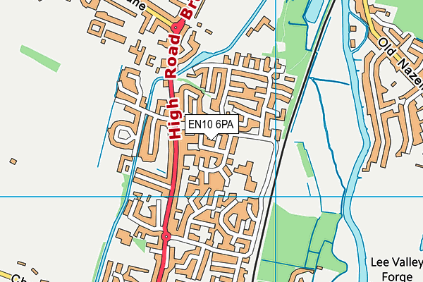 EN10 6PA map - OS VectorMap District (Ordnance Survey) EN10 6PA map - OS VectorMap District (Ordnance Survey)