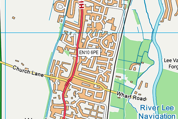 EN10 6PE map - OS VectorMap District (Ordnance Survey) EN10 6PE map - OS VectorMap District (Ordnance Survey)