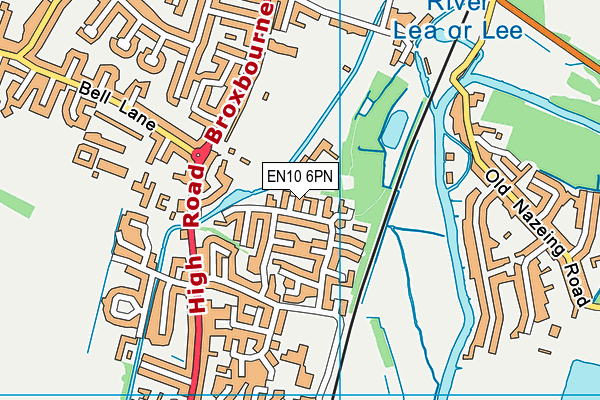 EN10 6PN map - OS VectorMap District (Ordnance Survey) EN10 6PN map - OS VectorMap District (Ordnance Survey)