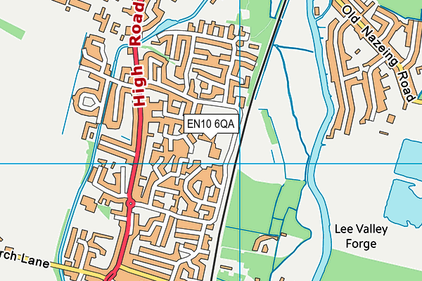 EN10 6QA map - OS VectorMap District (Ordnance Survey) EN10 6QA map - OS VectorMap District (Ordnance Survey)