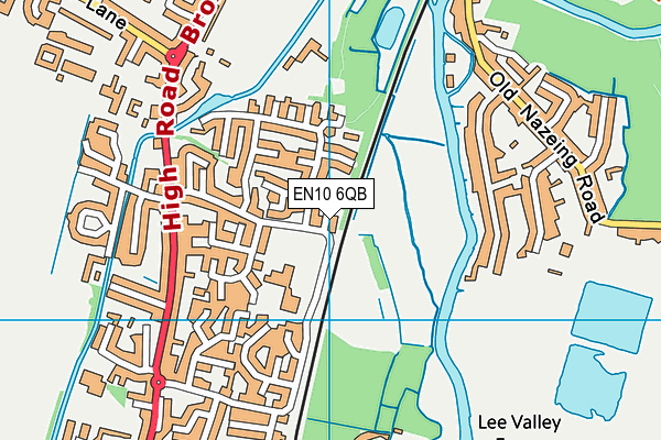 EN10 6QB map - OS VectorMap District (Ordnance Survey) EN10 6QB map - OS VectorMap District (Ordnance Survey)