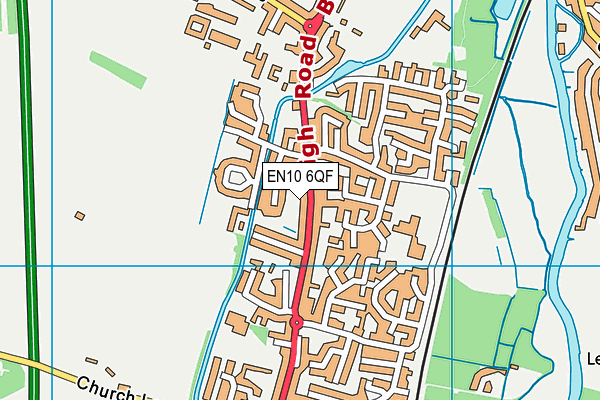 EN10 6QF map - OS VectorMap District (Ordnance Survey) EN10 6QF map - OS VectorMap District (Ordnance Survey)
