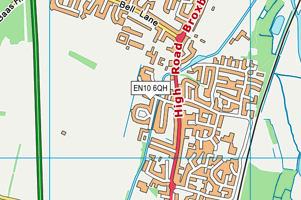 EN10 6QH map - OS VectorMap District (Ordnance Survey) EN10 6QH map - OS VectorMap District (Ordnance Survey)