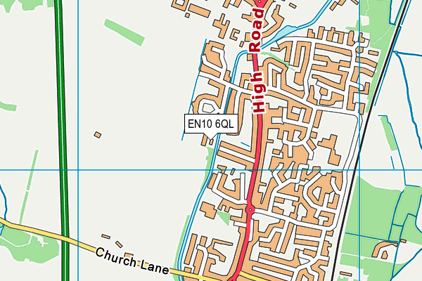 EN10 6QL map - OS VectorMap District (Ordnance Survey) EN10 6QL map - OS VectorMap District (Ordnance Survey)