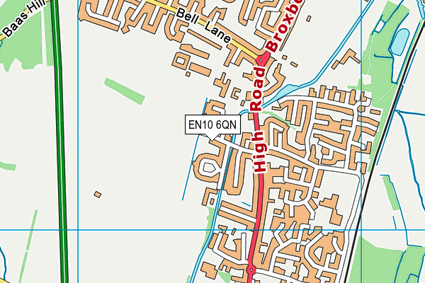 EN10 6QN map - OS VectorMap District (Ordnance Survey) EN10 6QN map - OS VectorMap District (Ordnance Survey)