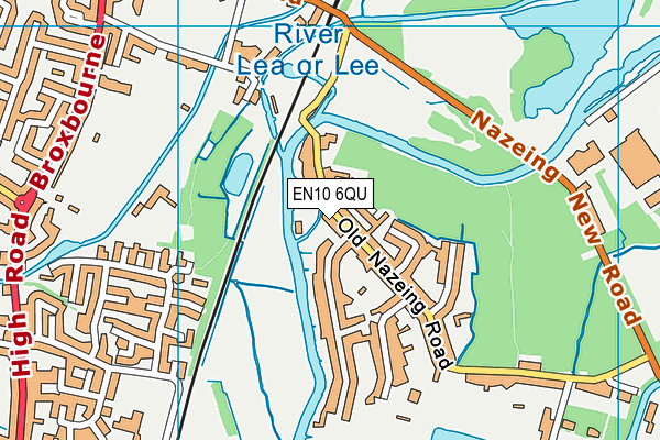 EN10 6QU map - OS VectorMap District (Ordnance Survey) EN10 6QU map - OS VectorMap District (Ordnance Survey)