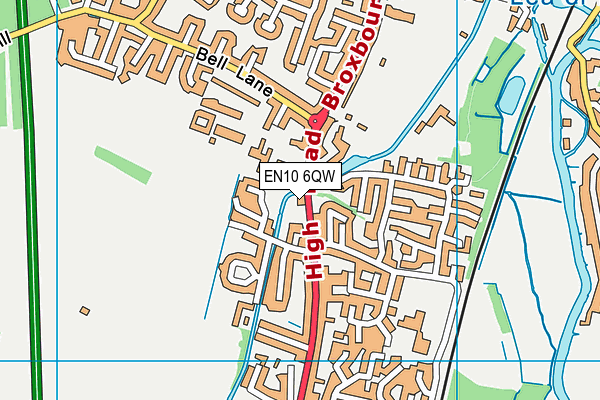 EN10 6QW map - OS VectorMap District (Ordnance Survey) EN10 6QW map - OS VectorMap District (Ordnance Survey)
