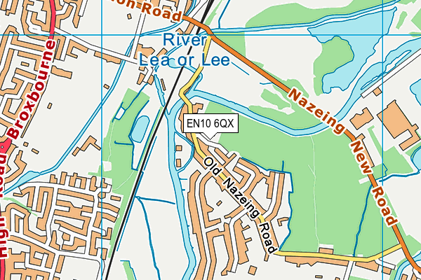 EN10 6QX map - OS VectorMap District (Ordnance Survey) EN10 6QX map - OS VectorMap District (Ordnance Survey)
