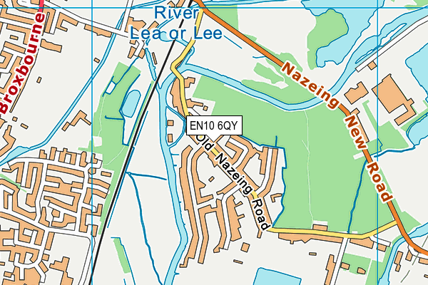 EN10 6QY map - OS VectorMap District (Ordnance Survey) EN10 6QY map - OS VectorMap District (Ordnance Survey)
