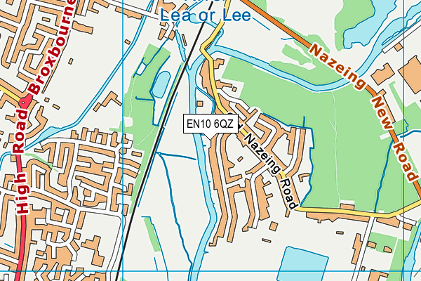 EN10 6QZ map - OS VectorMap District (Ordnance Survey) EN10 6QZ map - OS VectorMap District (Ordnance Survey)