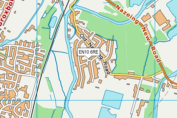 EN10 6RE map - OS VectorMap District (Ordnance Survey) EN10 6RE map - OS VectorMap District (Ordnance Survey)