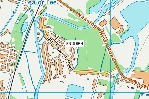 EN10 6RH map - OS VectorMap District (Ordnance Survey)