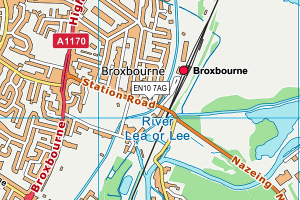 EN10 7AG map - OS VectorMap District (Ordnance Survey) EN10 7AG map - OS VectorMap District (Ordnance Survey)