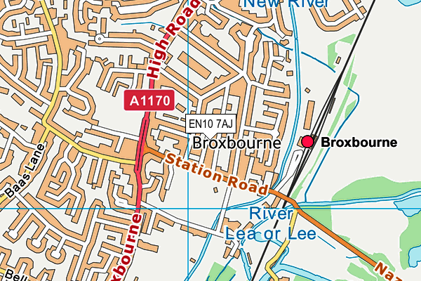 EN10 7AJ map - OS VectorMap District (Ordnance Survey) EN10 7AJ map - OS VectorMap District (Ordnance Survey)