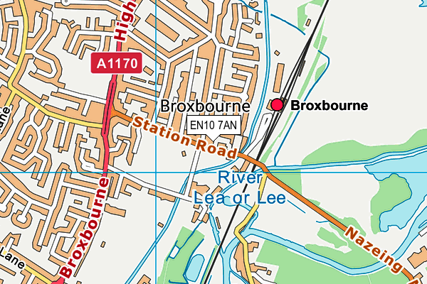 EN10 7AN map - OS VectorMap District (Ordnance Survey) EN10 7AN map - OS VectorMap District (Ordnance Survey)