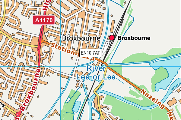 EN10 7AT map - OS VectorMap District (Ordnance Survey) EN10 7AT map - OS VectorMap District (Ordnance Survey)