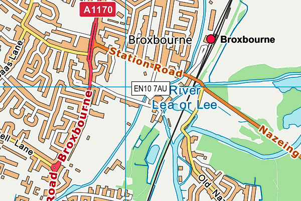 EN10 7AU map - OS VectorMap District (Ordnance Survey) EN10 7AU map - OS VectorMap District (Ordnance Survey)
