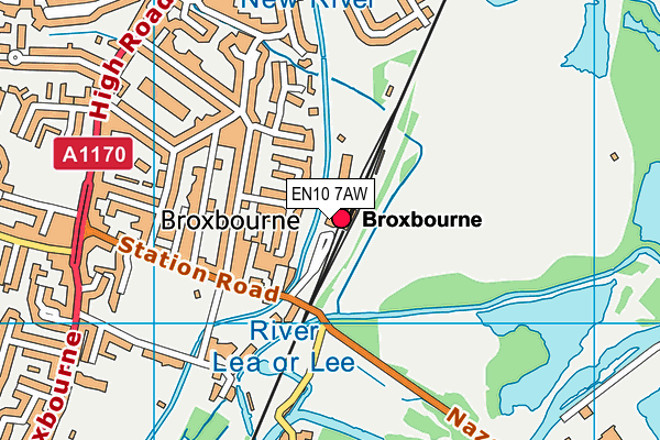 EN10 7AW map - OS VectorMap District (Ordnance Survey) EN10 7AW map - OS VectorMap District (Ordnance Survey)