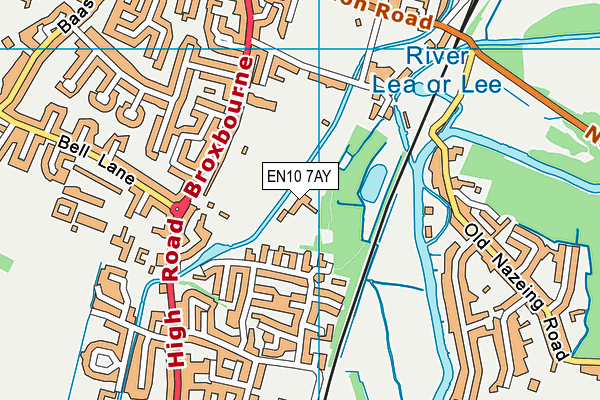 EN10 7AY map - OS VectorMap District (Ordnance Survey) EN10 7AY map - OS VectorMap District (Ordnance Survey)