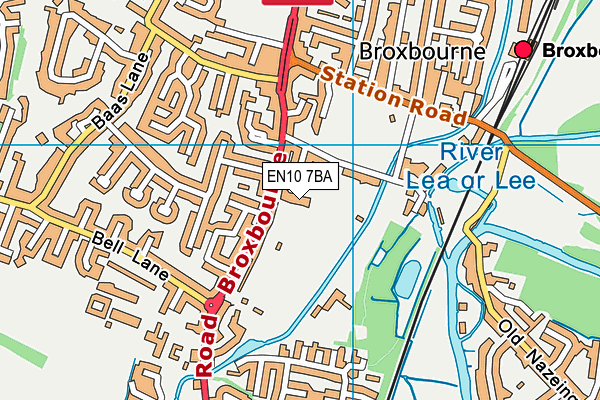 EN10 7BA map - OS VectorMap District (Ordnance Survey) EN10 7BA map - OS VectorMap District (Ordnance Survey)