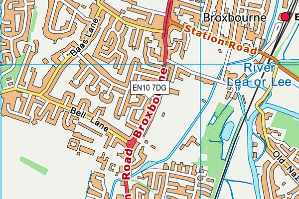 EN10 7DG map - OS VectorMap District (Ordnance Survey) EN10 7DG map - OS VectorMap District (Ordnance Survey)