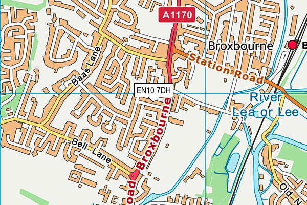 EN10 7DH map - OS VectorMap District (Ordnance Survey) EN10 7DH map - OS VectorMap District (Ordnance Survey)