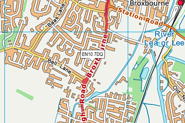 EN10 7DQ map - OS VectorMap District (Ordnance Survey) EN10 7DQ map - OS VectorMap District (Ordnance Survey)