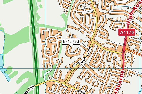EN10 7EG map - OS VectorMap District (Ordnance Survey) EN10 7EG map - OS VectorMap District (Ordnance Survey)