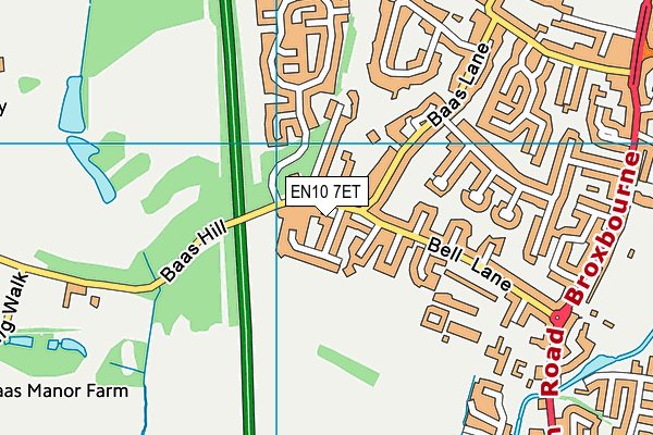 EN10 7ET map - OS VectorMap District (Ordnance Survey) EN10 7ET map - OS VectorMap District (Ordnance Survey)