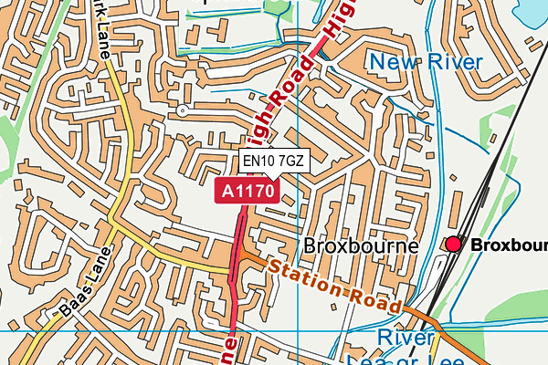 EN10 7GZ map - OS VectorMap District (Ordnance Survey) EN10 7GZ map - OS VectorMap District (Ordnance Survey)