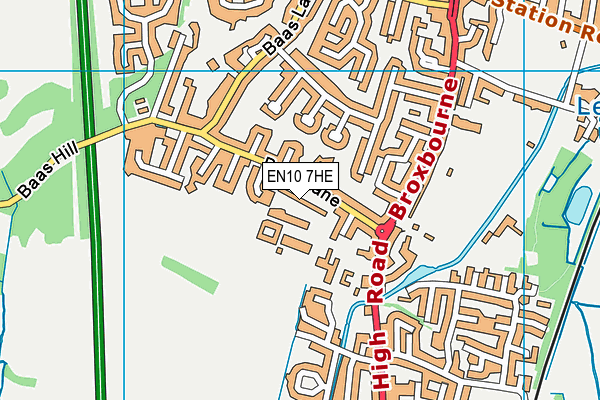 EN10 7HE map - OS VectorMap District (Ordnance Survey) EN10 7HE map - OS VectorMap District (Ordnance Survey)