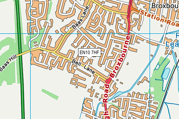 EN10 7HF map - OS VectorMap District (Ordnance Survey) EN10 7HF map - OS VectorMap District (Ordnance Survey)