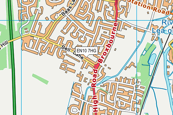 EN10 7HG map - OS VectorMap District (Ordnance Survey) EN10 7HG map - OS VectorMap District (Ordnance Survey)