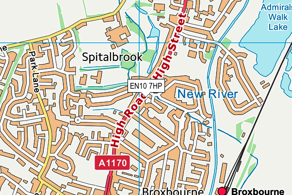 EN10 7HP map - OS VectorMap District (Ordnance Survey) EN10 7HP map - OS VectorMap District (Ordnance Survey)