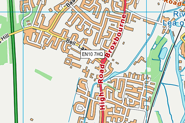 EN10 7HQ map - OS VectorMap District (Ordnance Survey) EN10 7HQ map - OS VectorMap District (Ordnance Survey)