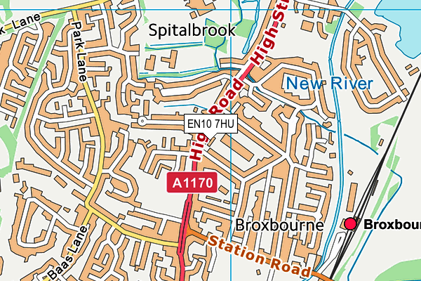 EN10 7HU map - OS VectorMap District (Ordnance Survey) EN10 7HU map - OS VectorMap District (Ordnance Survey)