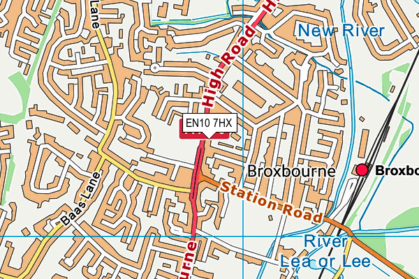 EN10 7HX map - OS VectorMap District (Ordnance Survey) EN10 7HX map - OS VectorMap District (Ordnance Survey)
