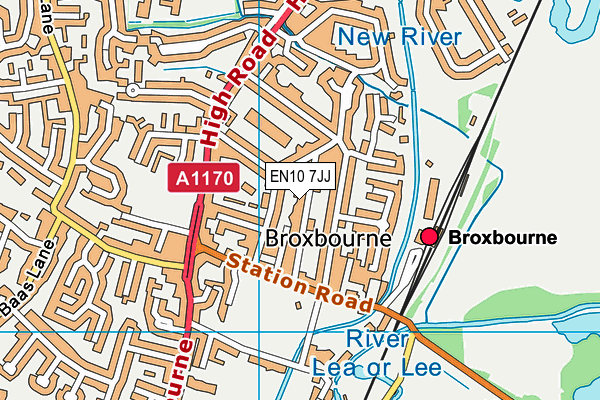 EN10 7JJ map - OS VectorMap District (Ordnance Survey) EN10 7JJ map - OS VectorMap District (Ordnance Survey)