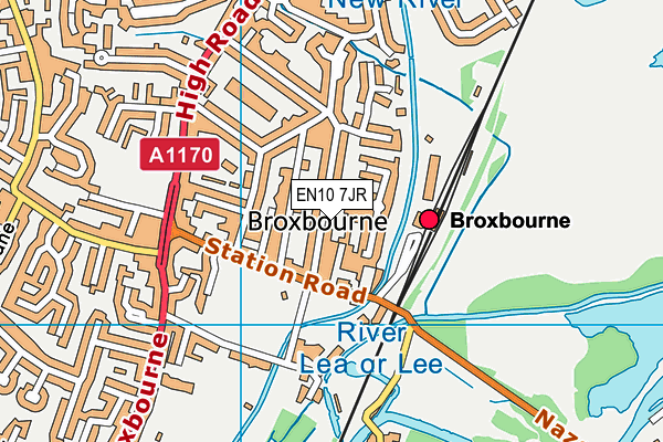 EN10 7JR map - OS VectorMap District (Ordnance Survey) EN10 7JR map - OS VectorMap District (Ordnance Survey)