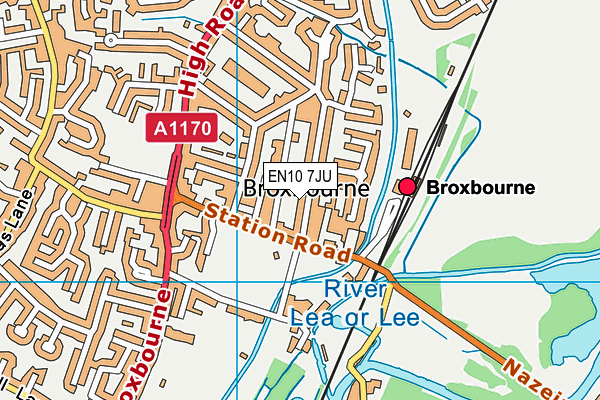 EN10 7JU map - OS VectorMap District (Ordnance Survey) EN10 7JU map - OS VectorMap District (Ordnance Survey)