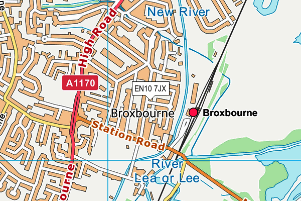 EN10 7JX map - OS VectorMap District (Ordnance Survey) EN10 7JX map - OS VectorMap District (Ordnance Survey)