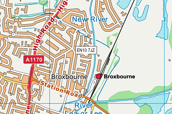 EN10 7JZ map - OS VectorMap District (Ordnance Survey) EN10 7JZ map - OS VectorMap District (Ordnance Survey)