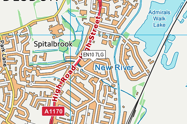 EN10 7LG map - OS VectorMap District (Ordnance Survey) EN10 7LG map - OS VectorMap District (Ordnance Survey)