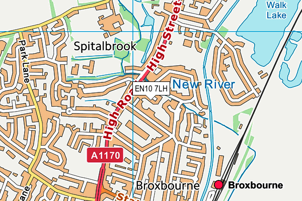 EN10 7LH map - OS VectorMap District (Ordnance Survey) EN10 7LH map - OS VectorMap District (Ordnance Survey)