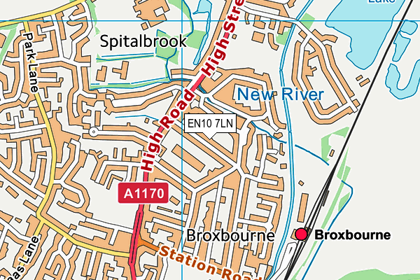 EN10 7LN map - OS VectorMap District (Ordnance Survey) EN10 7LN map - OS VectorMap District (Ordnance Survey)