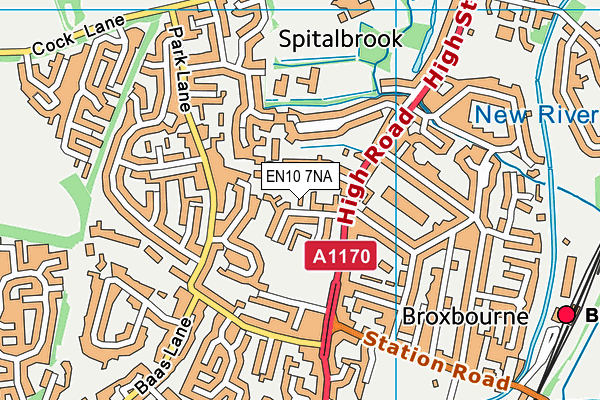 EN10 7NA map - OS VectorMap District (Ordnance Survey) EN10 7NA map - OS VectorMap District (Ordnance Survey)