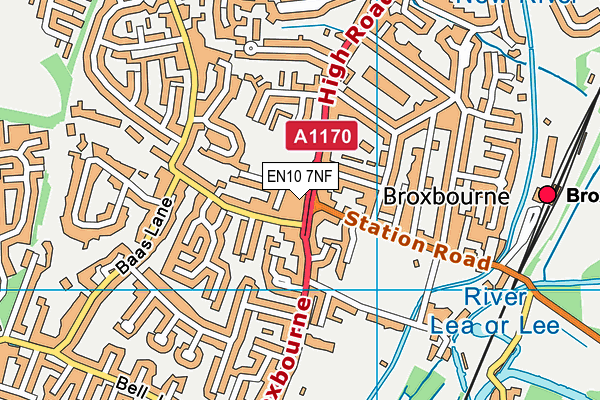 EN10 7NF map - OS VectorMap District (Ordnance Survey) EN10 7NF map - OS VectorMap District (Ordnance Survey)